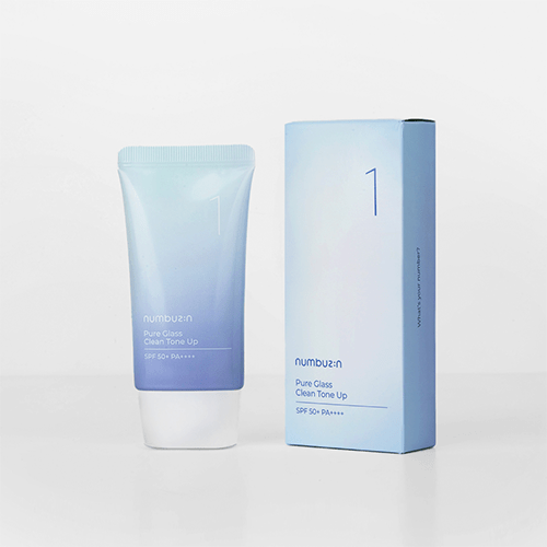 Numbuzin no 1 pure glass clean tone up no 1 box skincare-kbeauty-glowtime-numbuzin no 1 pure glass clean tone up