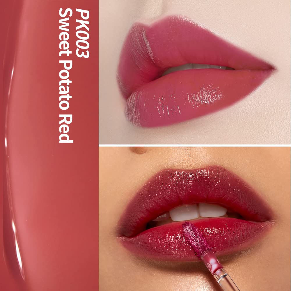 etude house dear darling water gel tint pk003 sweet potato red swatch skincare-kbeauty-glowtime-etude house dear darling water gel tint pk003 sweet potato red