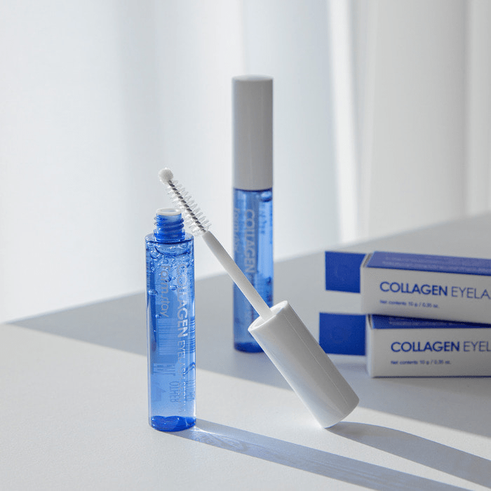 eyelash growth serum lifestlye angle skincare-kbeauty-glowtime-farm stay collagen eyelash serum