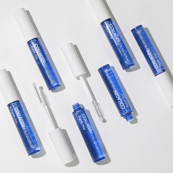 eyelash growth serum lifestyle multiple skincare-kbeauty-glowtime-farm stay collagen eyelash serum