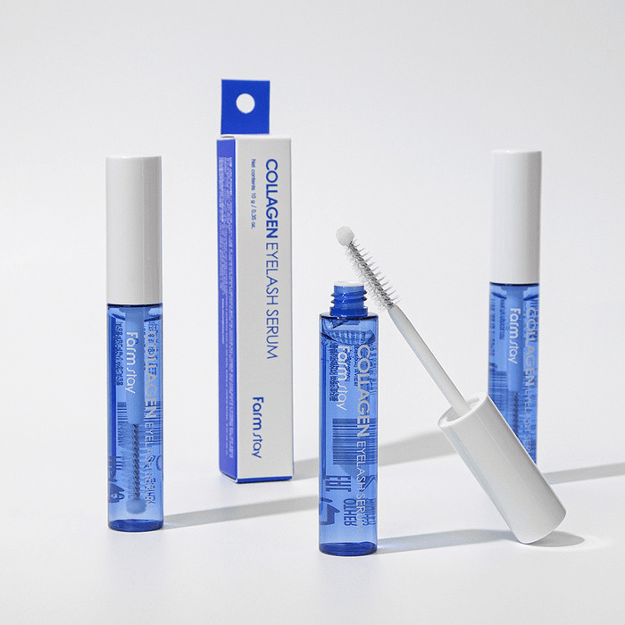 eyelash growth serum lifestyle new skincare-kbeauty-glowtime-farm stay collagen eyelash serum