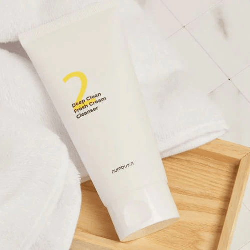 no-2-cleanser1 skincare-kbeauty-glowtime-Numbuzin no 2 deep clean fresh cream cleanser