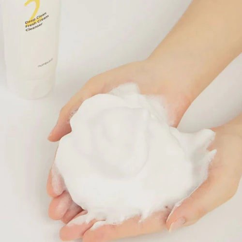 no-2-cleanser2 foam skincare-kbeauty-glowtime-Numbuzin no 2 deep clean fresh cream cleanser