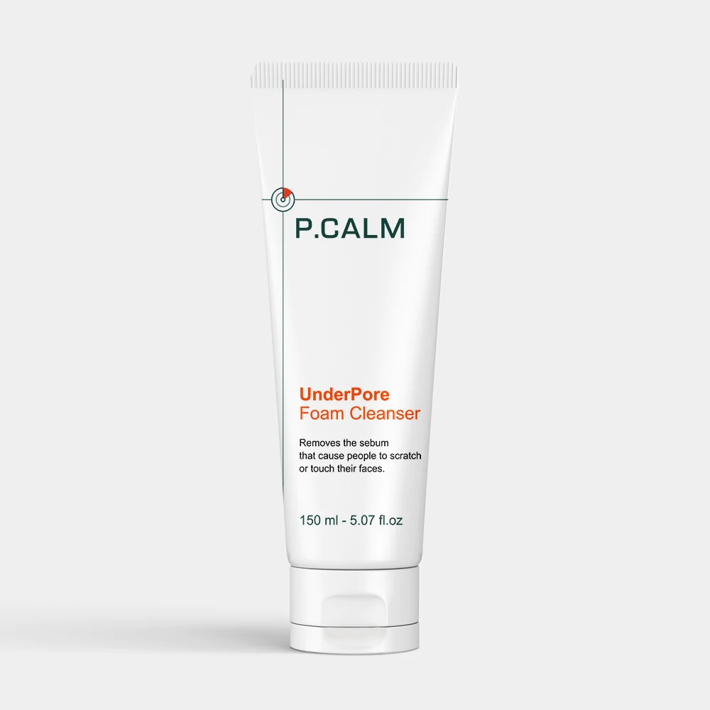 p calm under pore foam cleanser main skincare-kbeauty-glowtime-*paid* calm under pore foam cleanser