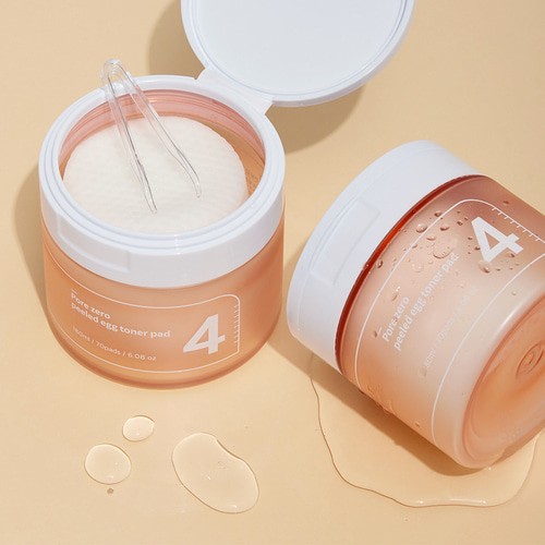 NUMBUZIN No.4 Pore Zero Peeled Egg Toner Pad lifestyle skincare-kbeauty-glowtime-numbuzin no 4 pore zero peeled egg toner pad