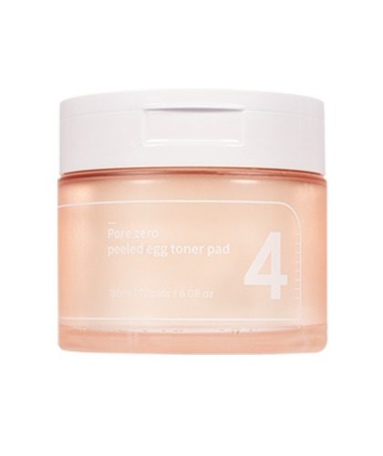 skincare-kbeauty-glowtime-numbuzin no 4 pore zero peeled egg toner pad