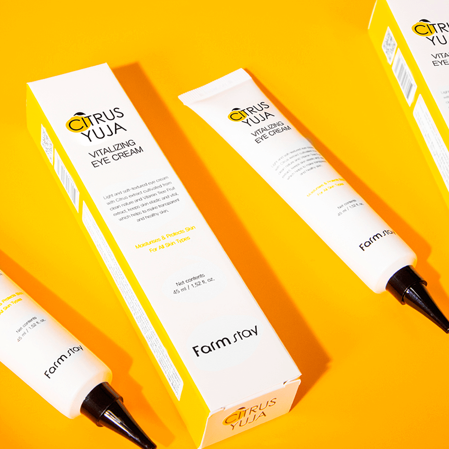 citrus-yuja-vitalizing-eye-cream-farmstay skincare-kbeauty-glowtime-farm stay citrus yuja vitalizing eye cream