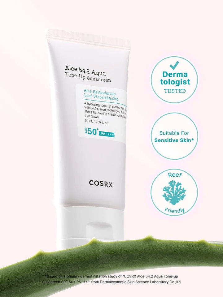 aloe-54-2-aqua-tone-up-sunscreen-spf-50-pa-cosrx-official-2 skincare-kbeauty-glowtime-cosrx aloe 54.2 ton-up sunscreen