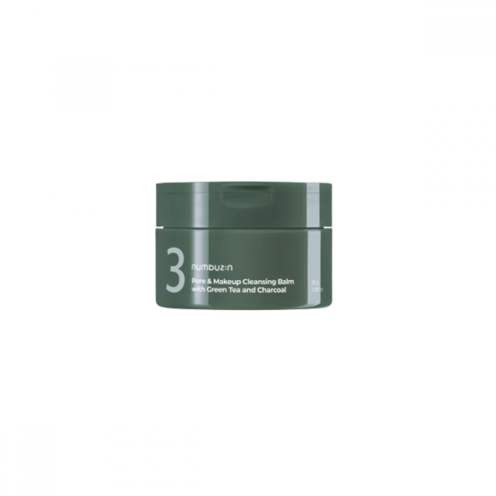 numbuzin-no-3-pore-makeup-cleansing-balm-with-green-tea-and-charcoal-85g skincare-kbeauty-glowtime-numbuzin no 3 pore and make up cleansing balm