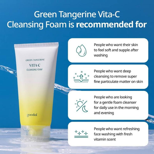 GOODAL Green Tangerine VIta C Cleansing Foam 2