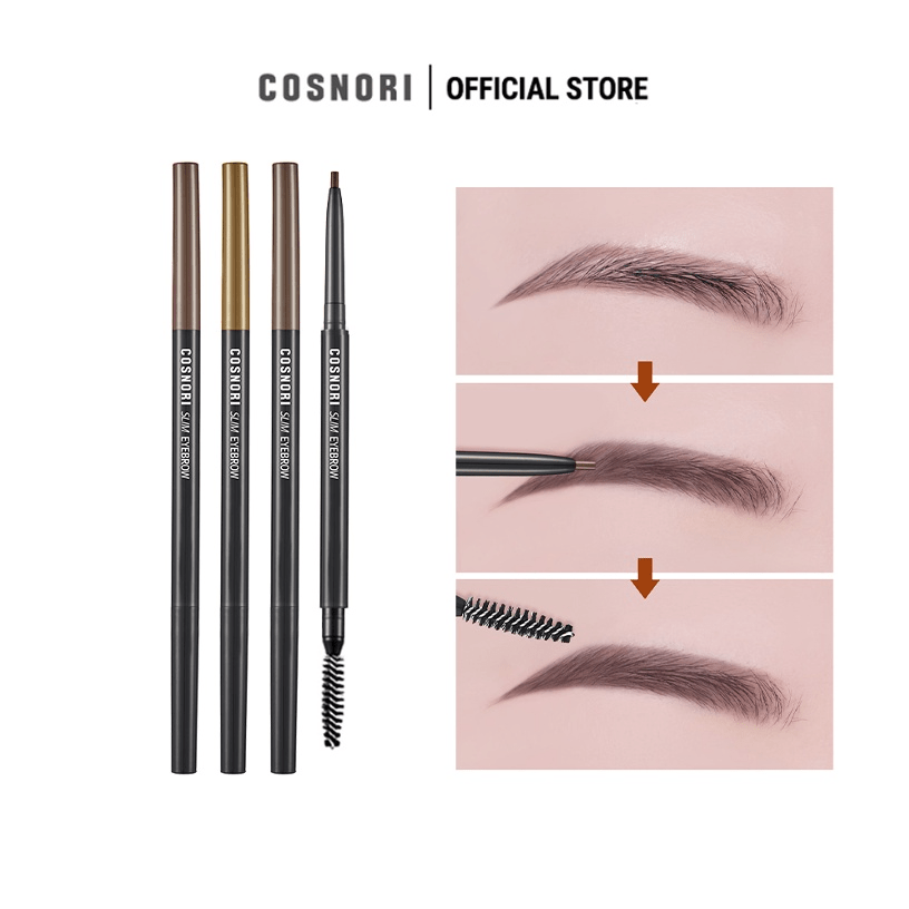 cosnori slim eyebrow pencil swatch hand skincare-kbeauty-glowtime-cosnori slim eyebrow pencil