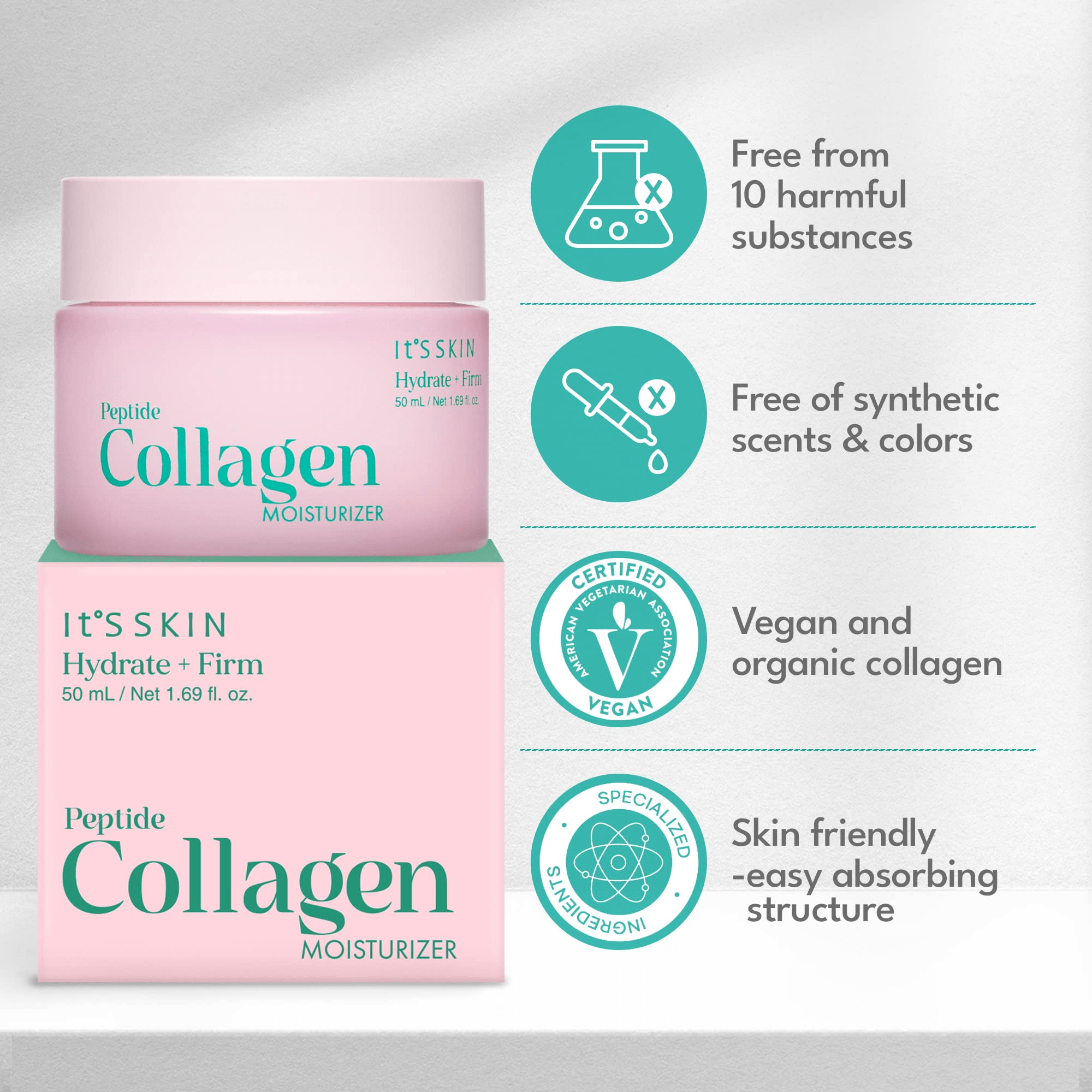 its skin peptide collagen moisturiser 3 skincare-kbeauty-glowtime-it's skin peptide collagen moisturizer