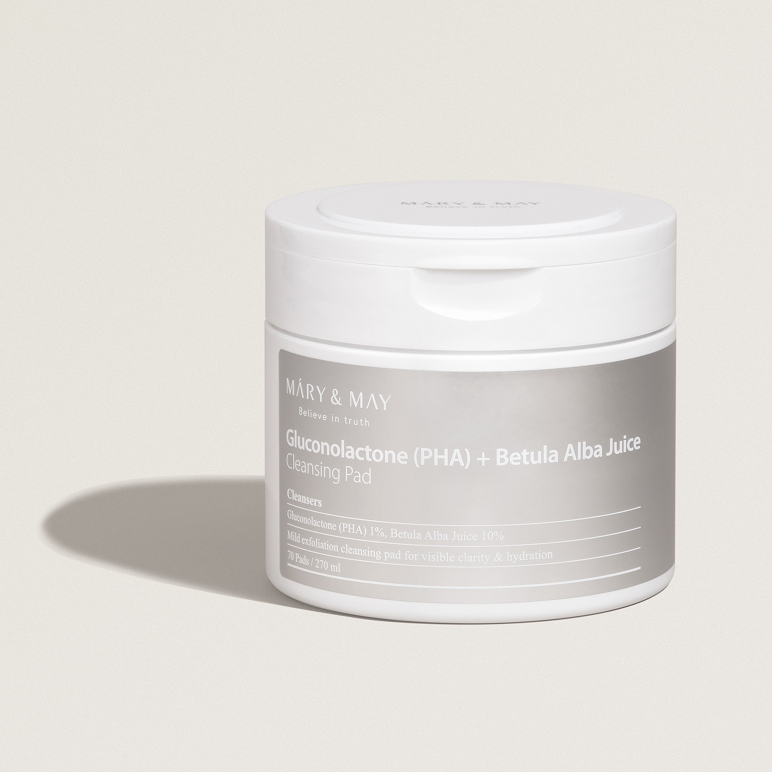 skincare-kbeauty-glowtime-mary & may cluconolactone PHa betula Alba Jiuce Cleansing Pad