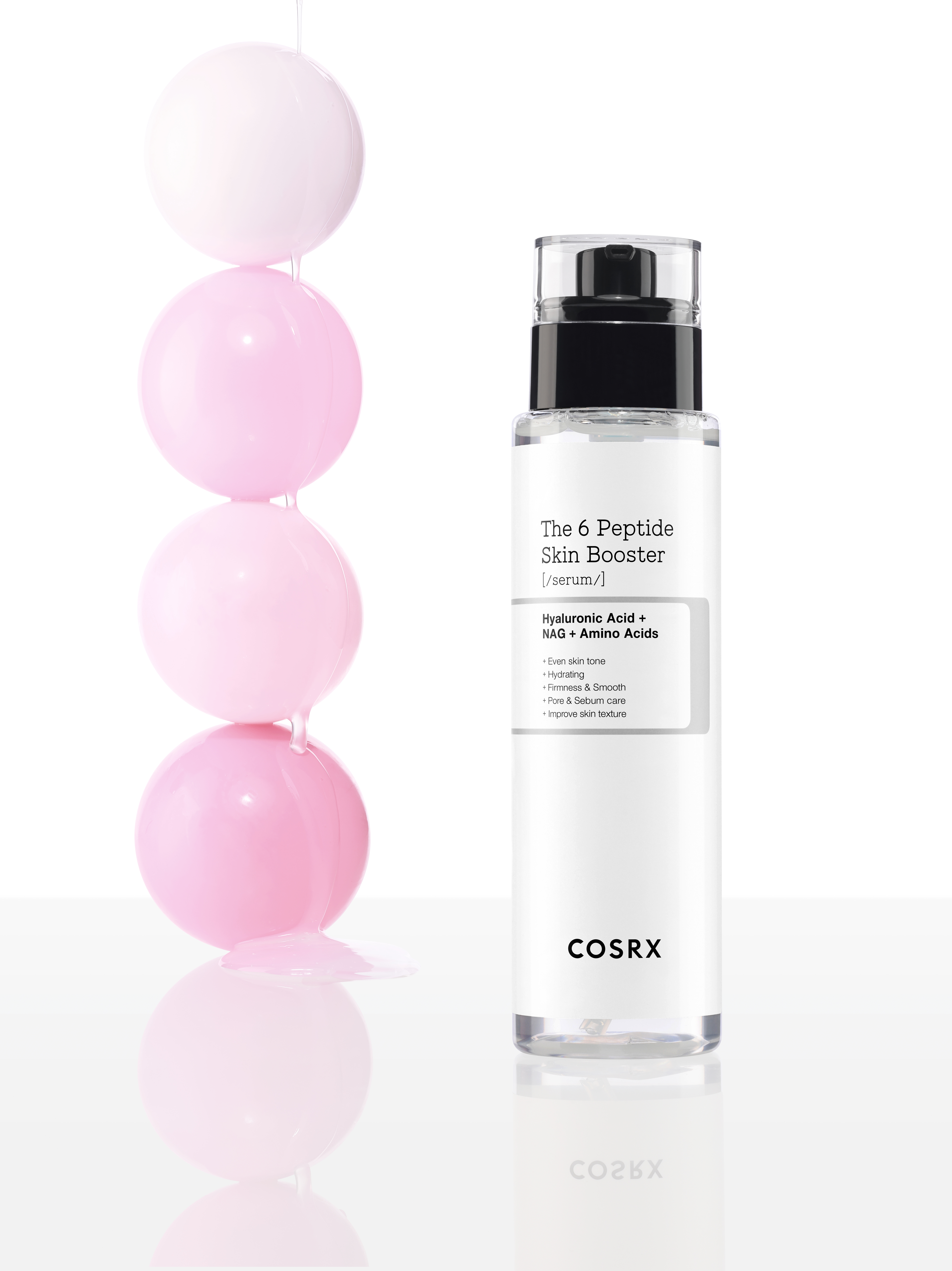 Pink Violet Ball side Peptide Final skincare-kbeauty-glowtime-cosrx the 6 peptide serum