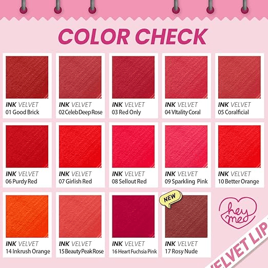 Ink the Velvet lip swatch skincare-kbeauty-glowtime-peripera ink the velvet