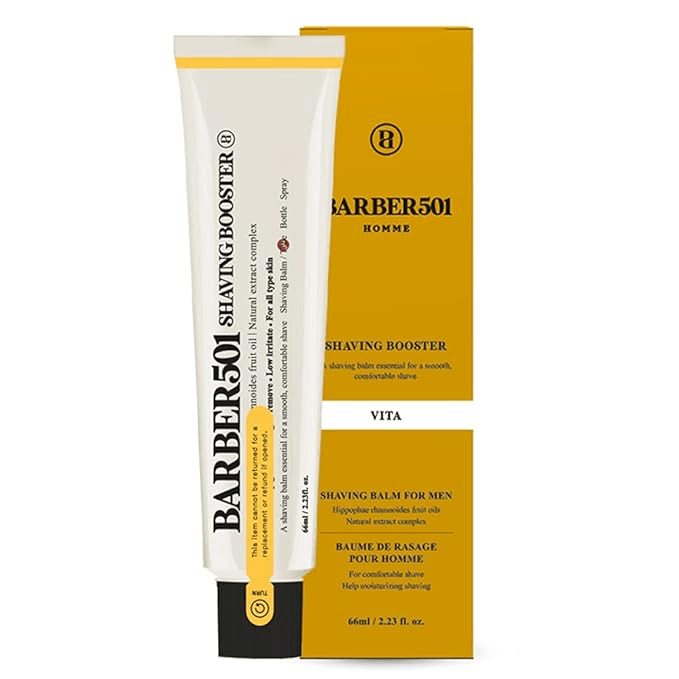shaving booster balm yellow skincare-kbeauty-glowtime-Barber501 shaving booster balm