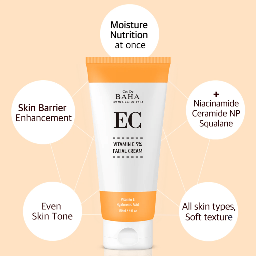 COS DE BAHA Vitamin E 15% Facial Cream EC 2 skincare-kbeauty-glowtime-COS DE BAHA Vitamin E 15% Facial Cream EC