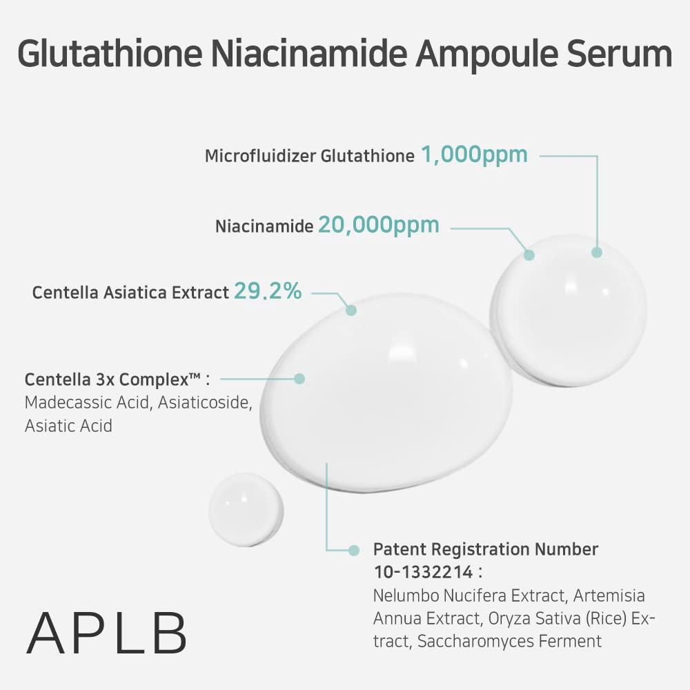 Glutathione Niacinamide Ampoule Serum 3 skincare-kbeauty-glowtime-APLB Glutathione Niacinamide ampoule serum