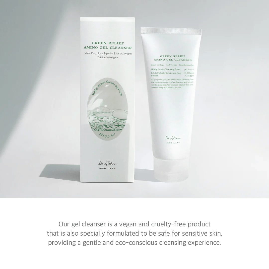 Green Relief Amino Gel Cleanser 10 skincare-kbeauty-glowtime-dr althea freen relief amino gel cleanser