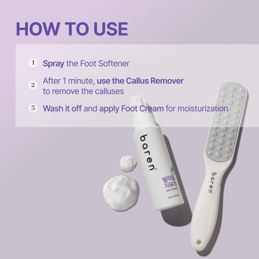 Baren Callus Eraser Home Set 7 skincare-kbeauty-glowtime-baren foot callus eraser home set