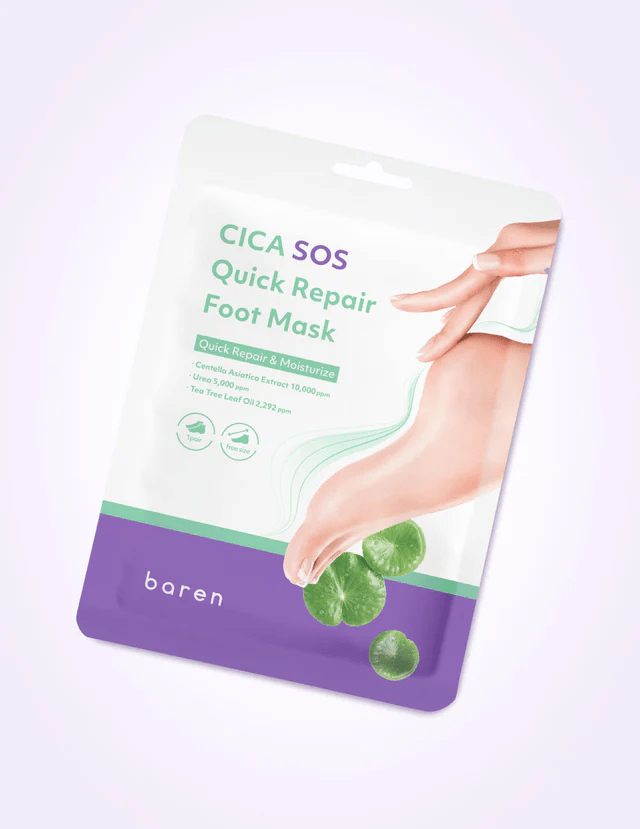 skincare-kbeauty-glowtime-baren cica sos quick repair foot mask