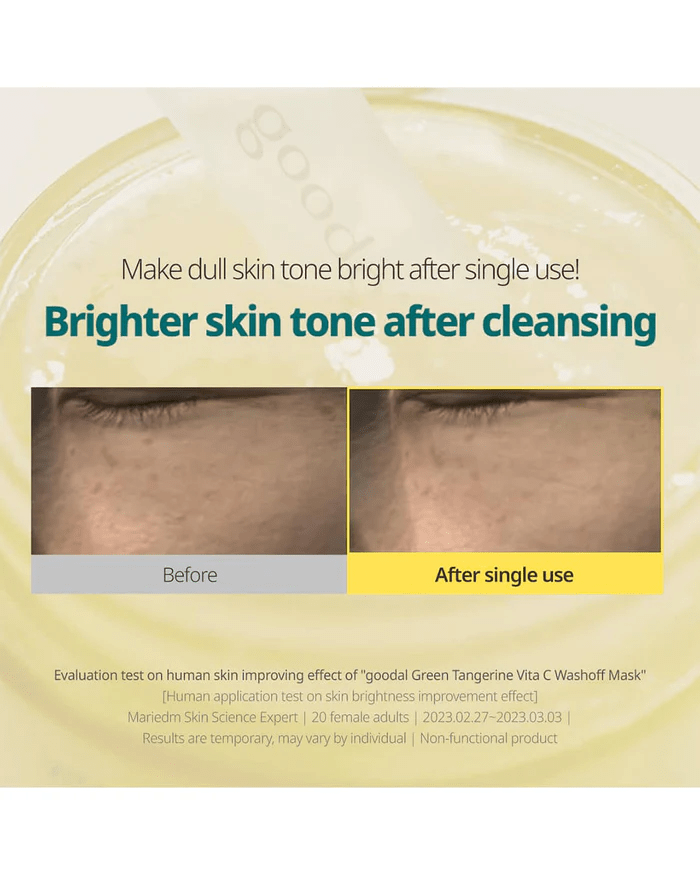 Goodal Green Tangerine Vita C mask 6 skincare-kbeauty-glowtime-goodal green tangerine vita c wash off mask