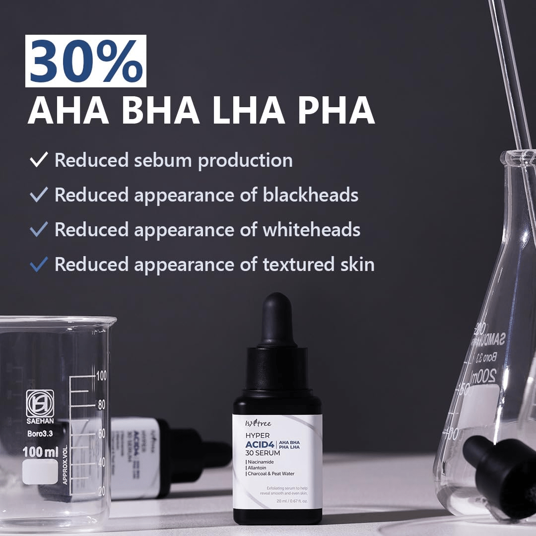 ISNTREE AHA BHA PHA LHA 30 serum 2 skincare-kbeauty-glowtime-isntree aha bha pha lha 30 serum