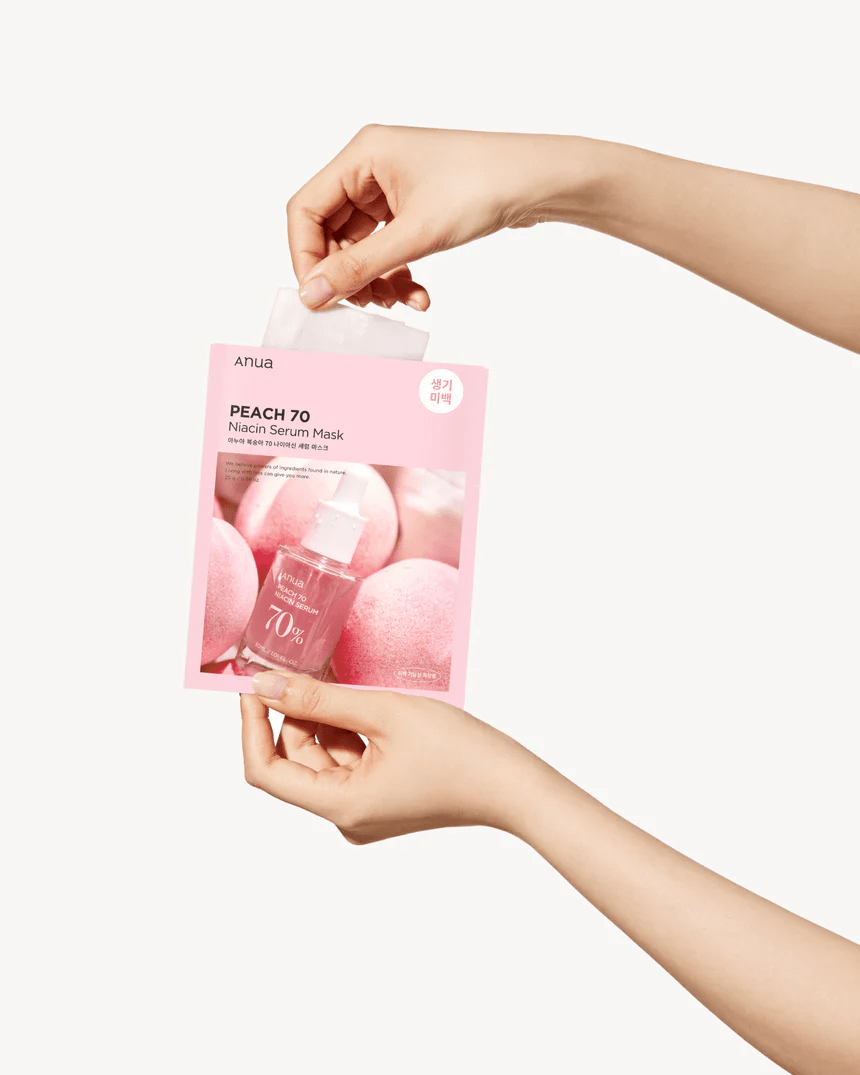 Peach 70 Niacin serum mask 5 skincare-kbeauty-glowtime-anua peach 70 niacin serum mask