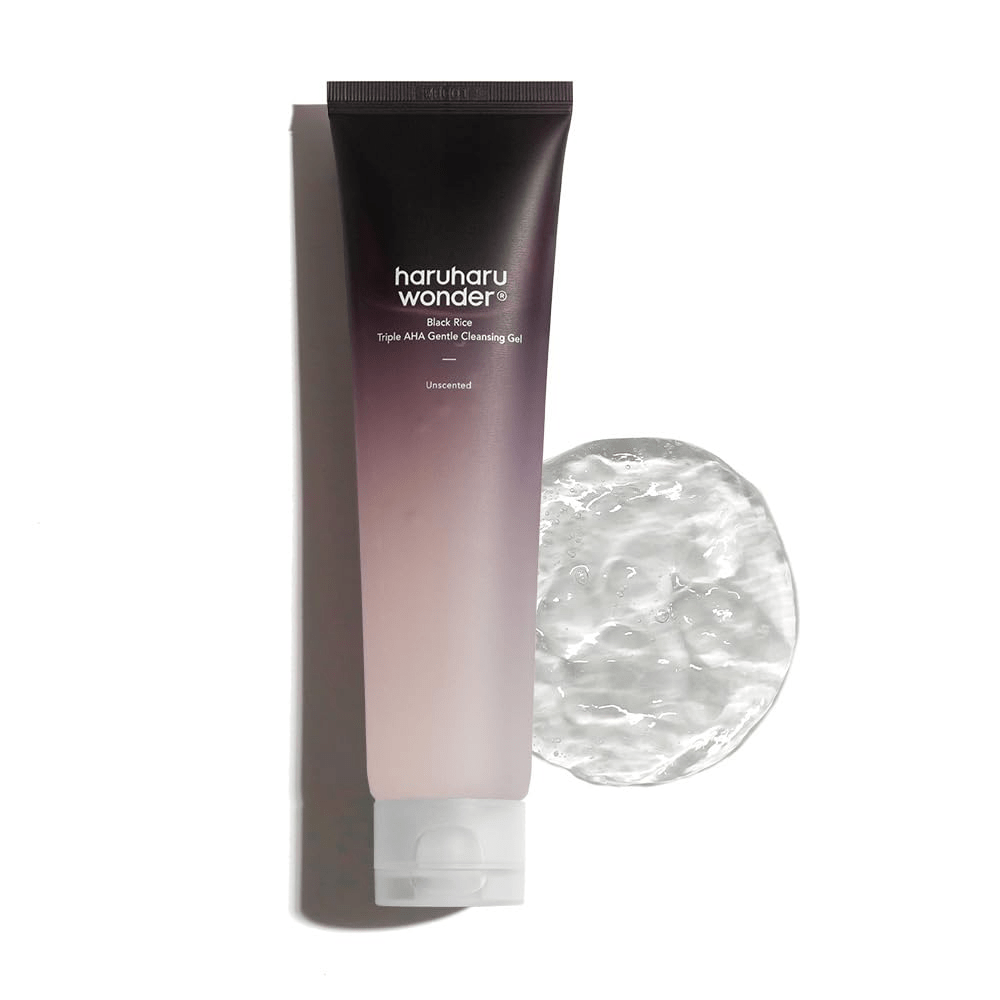 Wonder Black Rice Triple AHA GEntle Cleansing Gel 1 skincare-kbeauty-glowtime-haru haru wonder black rice triple aha gentle cleansing gel
