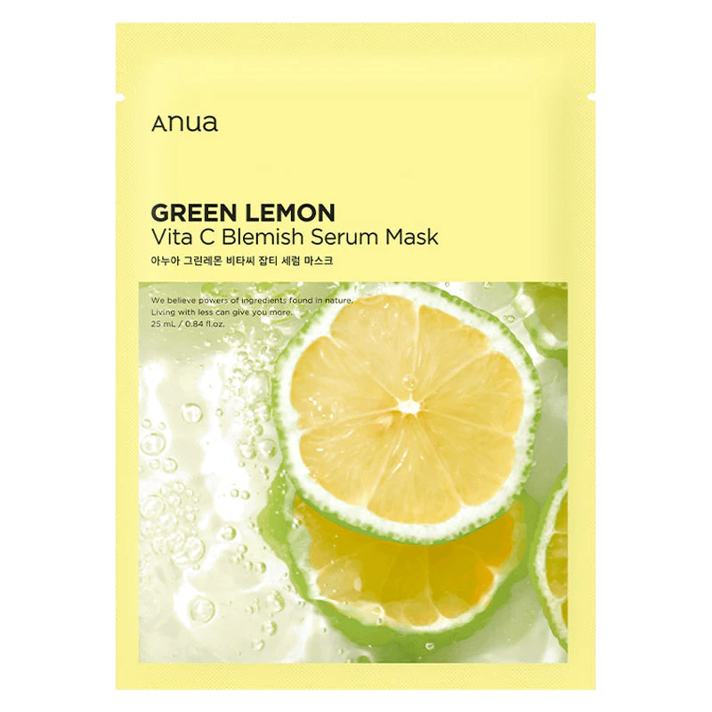 ANUA Green Lemon Vita C Blemish Serum Mask 1 skincare-kbeauty-glowtime-anua green lemon vita c blemish serum mask