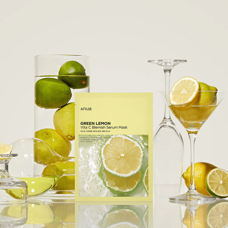 ANUA Green Lemon Vita C Blemish Serum Mask 6 skincare-kbeauty-glowtime-anua green lemon vita c blemish serum mask