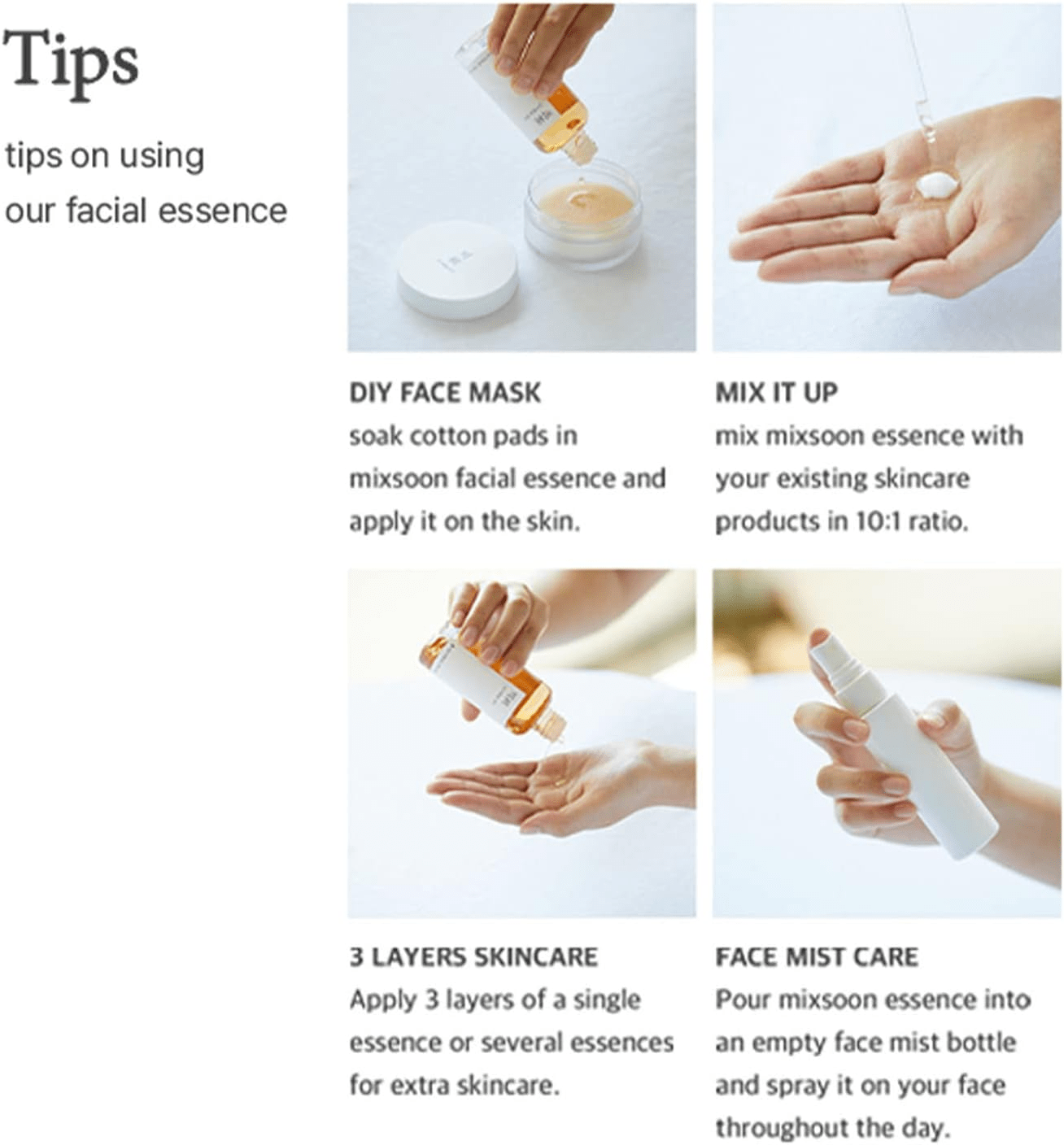 MIXSOON MUng Bean Seed Essence 5 skincare-kbeauty-glowtime-mixsoon mung bean essence