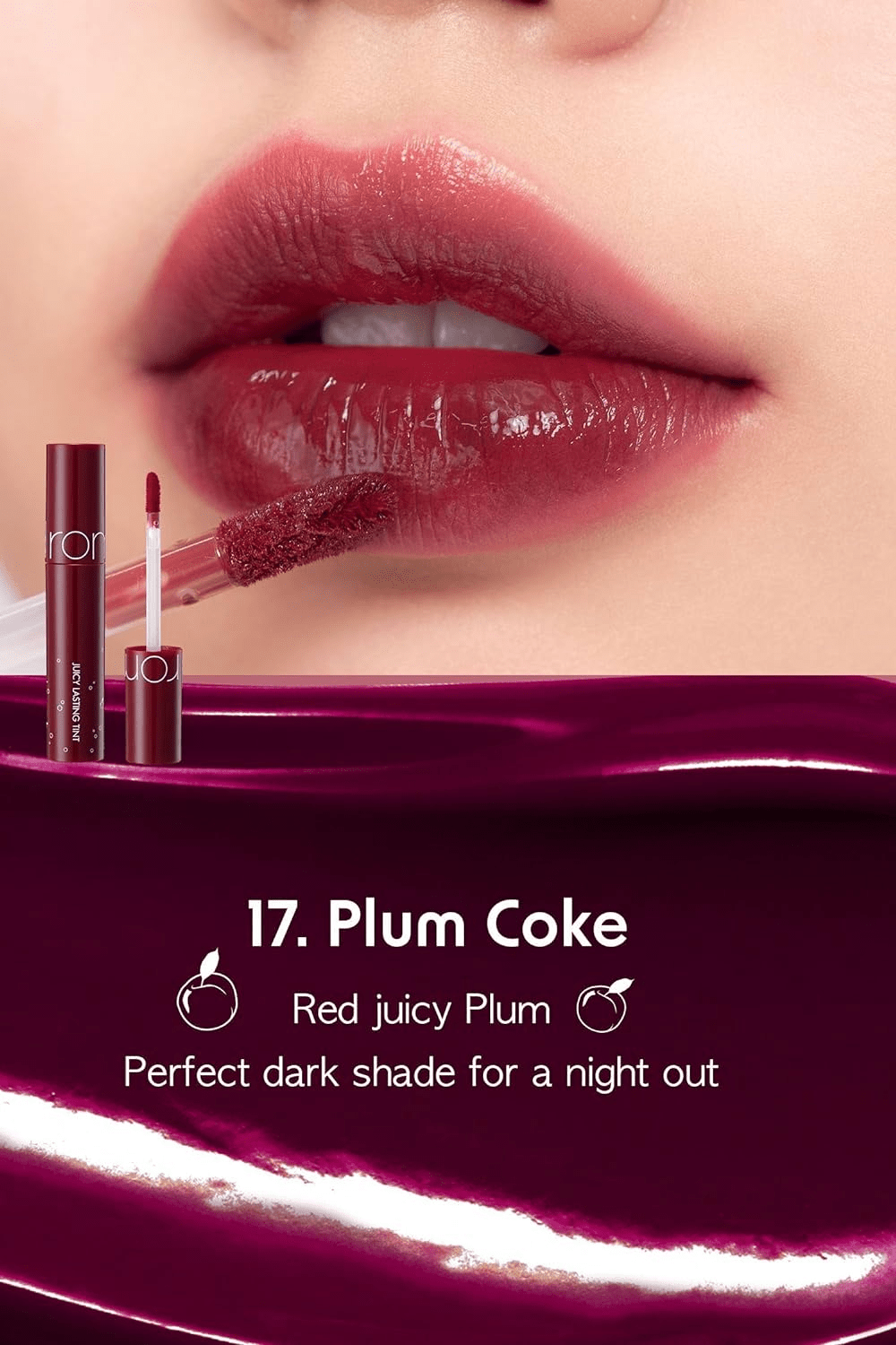 skincare-kbeauty-glowtime-rom&nd juicy lasting tint 17 plim coke