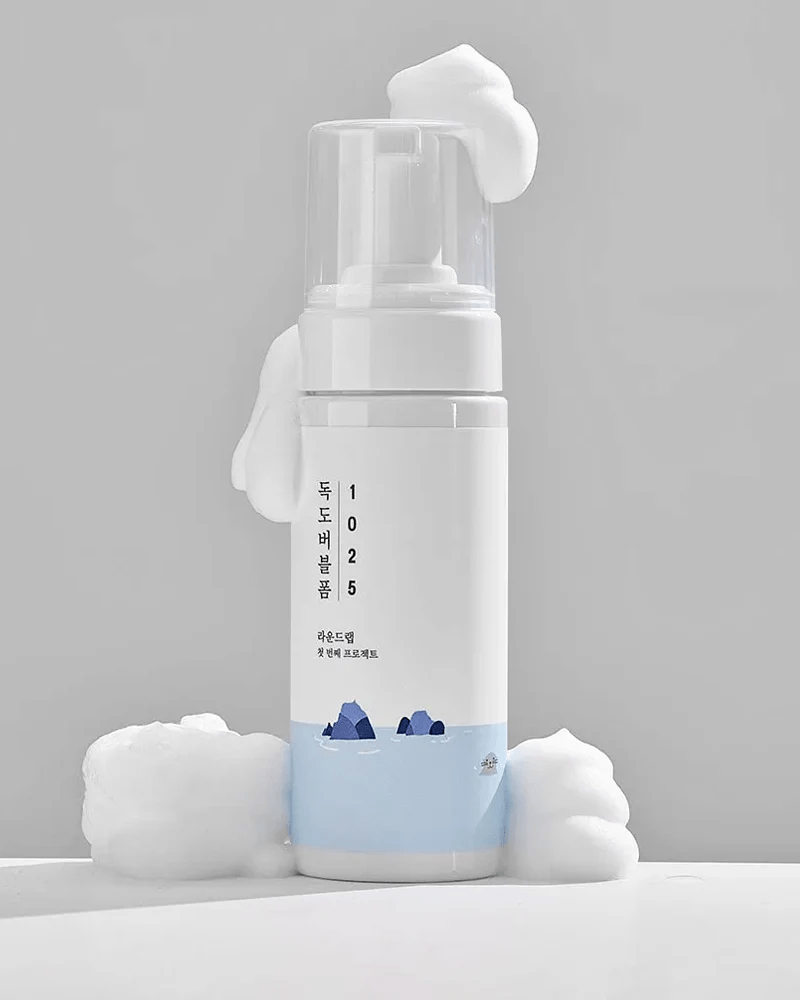 ROUND LAB 1025 DOkdo Bubble foam 3 skincare-kbeauty-glowtime-round lab 1025 dokdo bubble foam