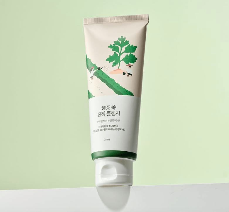 ROUND LAB Mugwort Calming Cleanser 2 skincare-kbeauty-glowtime-round lab mugwort calming cleanser