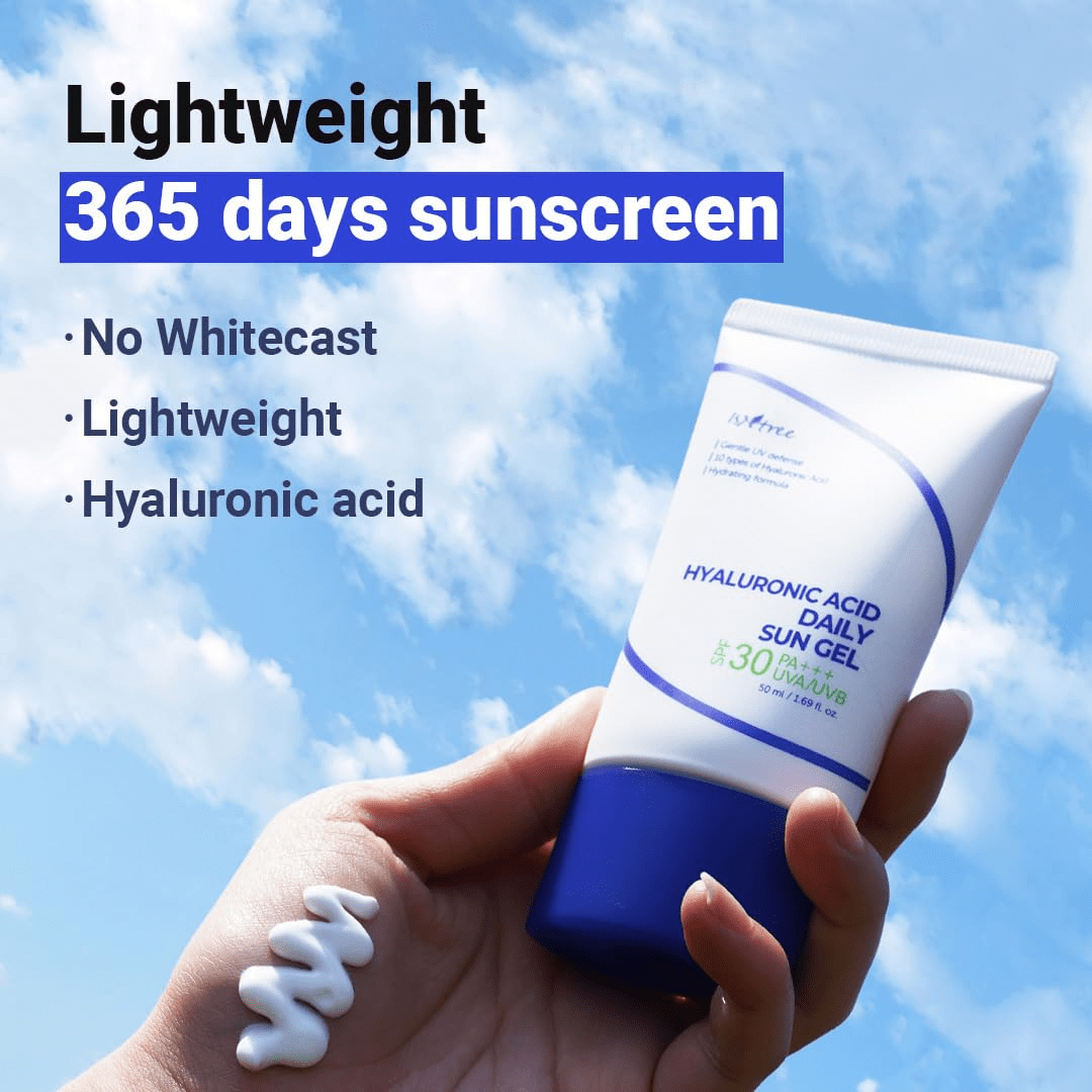 ISNTREE Hyaluronic Acid Daily Sun Gel SPF30 3 skincare-kbeauty-glowtime-isntree hyaluronic acid daily sun gel
