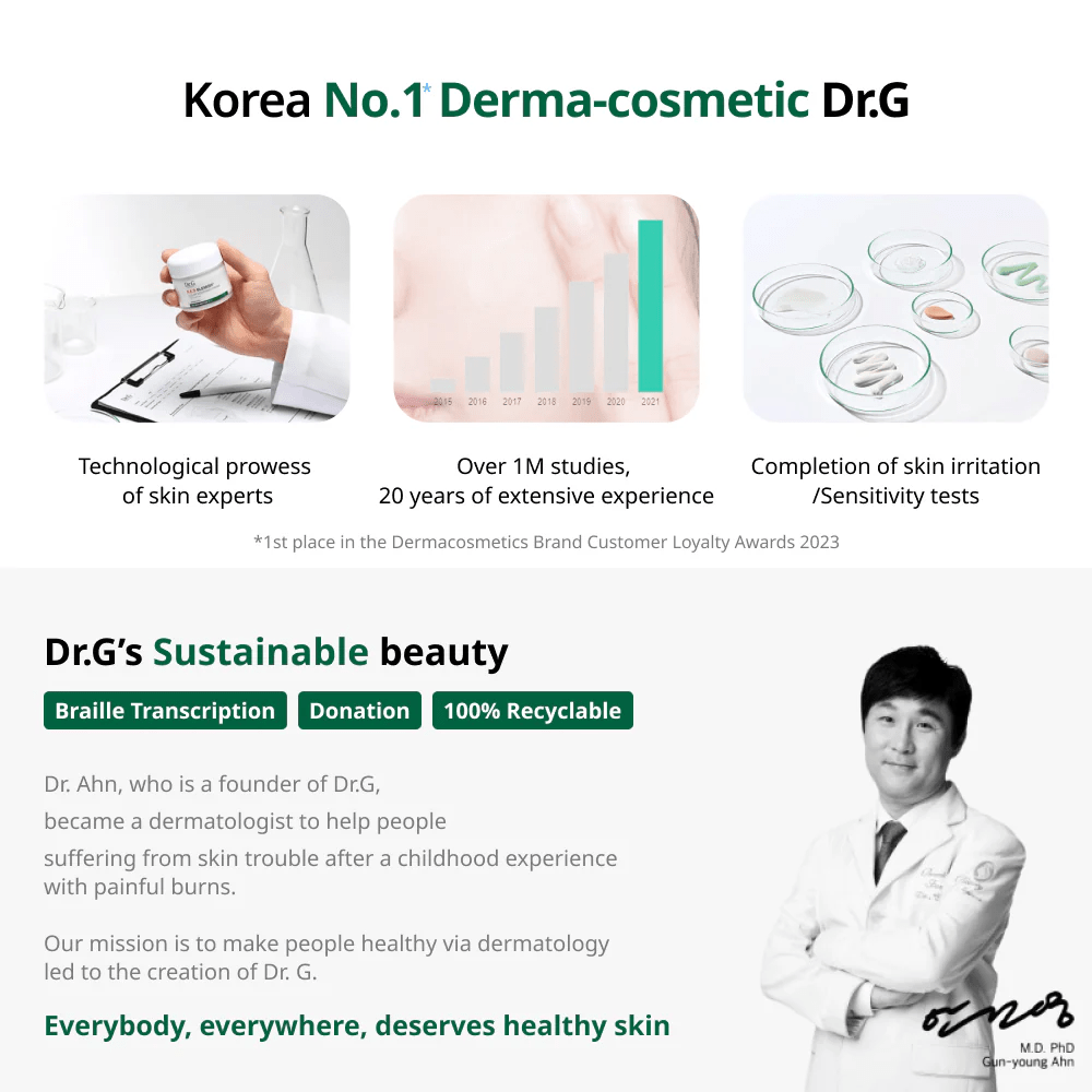 DR G RED Blemish Clear Soothing Active Essence 5 skincare-kbeauty-glowtime-dr G RED Blemish Clear Soothing Active Essence