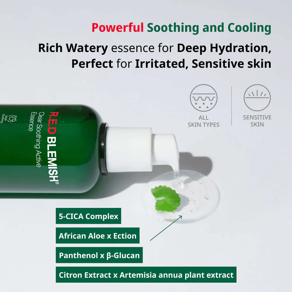 DR G RED Blemish Clear Soothing Active Essence 6 skincare-kbeauty-glowtime-dr G RED Blemish Clear Soothing Active Essence