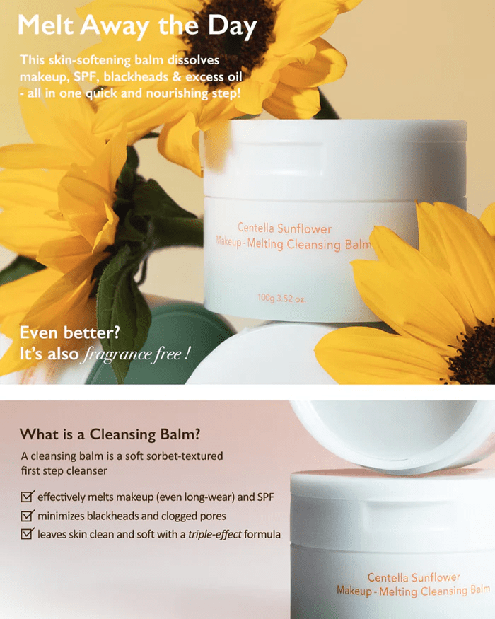 HARU HARU Wonder Centella Sunflower Makeup Melting Cleansing Balm 8 skincare-kbeauty-glowtime haru haru wonder centella sunflower make up melting cleansing balm