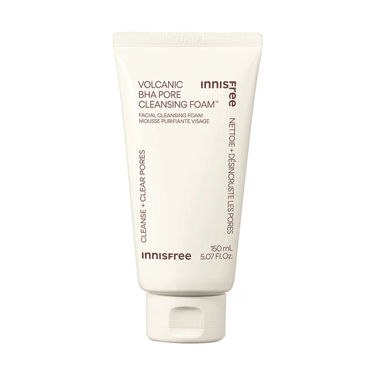 INNISFREE Volcanic POre BHA Cleansing Foam 1 skincare-kbeuaty-glowtime innisfree volcanic BHA Pore Cleansing foam