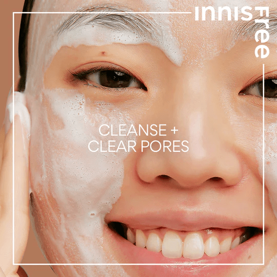 INNISFREE Volcanic POre BHA Cleansing Foam 2 skincare-kbeuaty-glowtime innisfree volcanic BHA Pore Cleansing foam