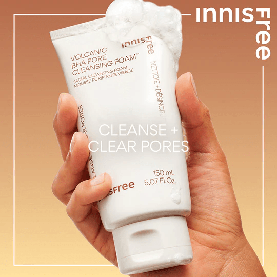 INNISFREE Volcanic POre BHA Cleansing Foam 5 skincare-kbeuaty-glowtime innisfree volcanic BHA Pore Cleansing foam