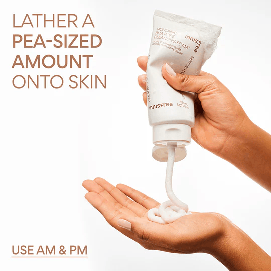 INNISFREE Volcanic POre BHA Cleansing Foam 8 skincare-kbeuaty-glowtime innisfree volcanic BHA Pore Cleansing foam