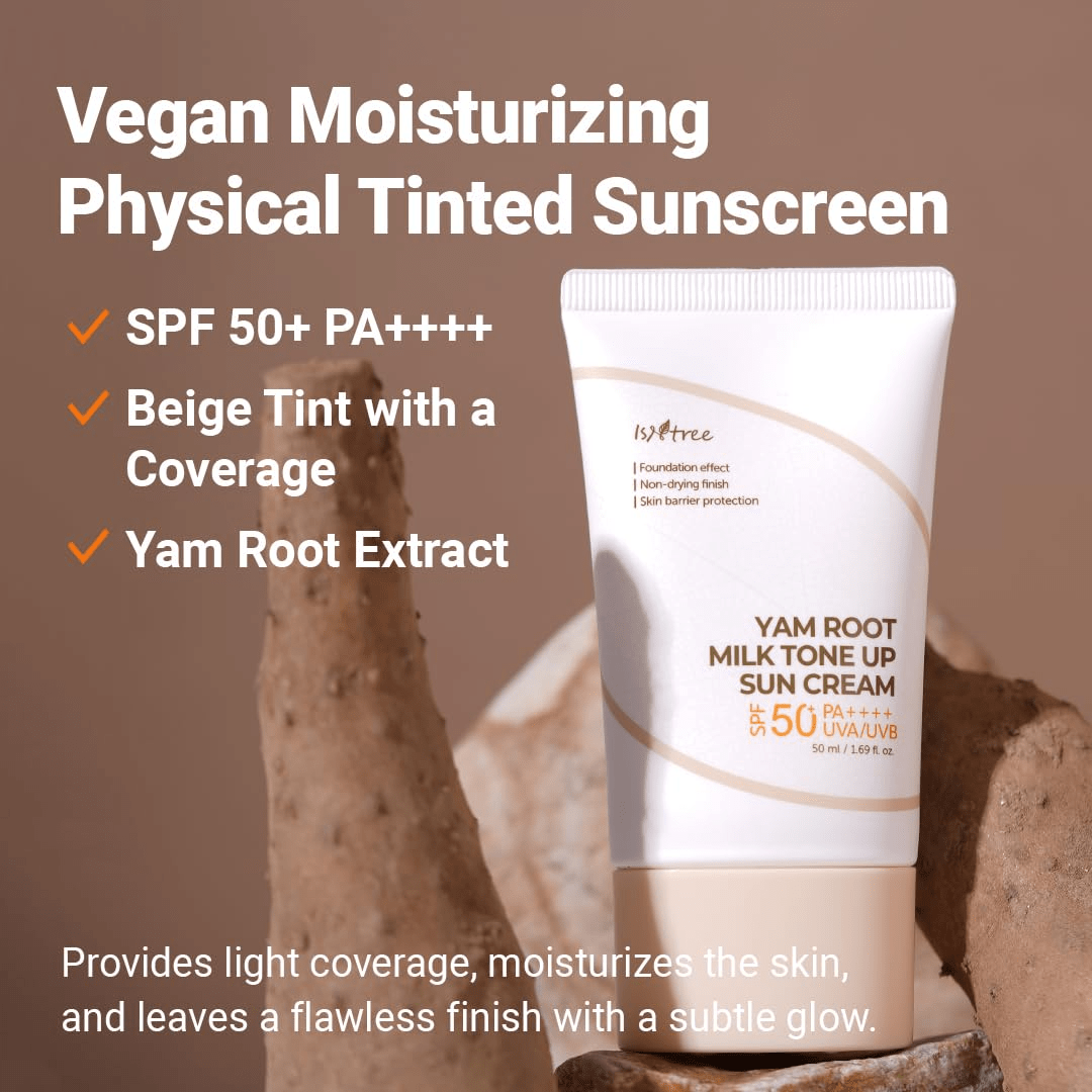 ISNTREE Yam Root MIlk Ton Up Sun Cream 2 skincare-kbeauty-glowtime-isntree yam root smilk tone up sun cream