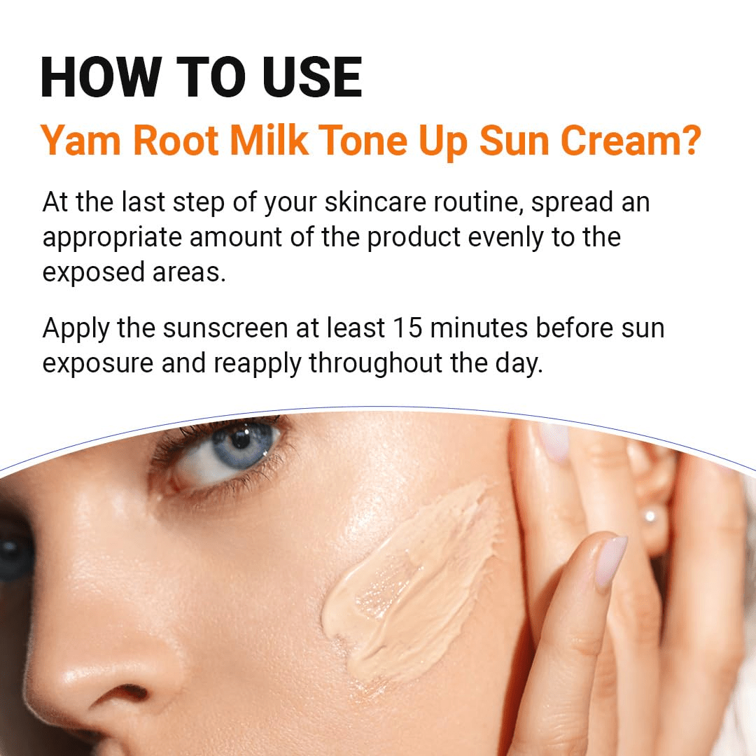 ISNTREE Yam Root MIlk Ton Up Sun Cream 7 skincare-kbeauty-glowtime-isntree yam root smilk tone up sun cream