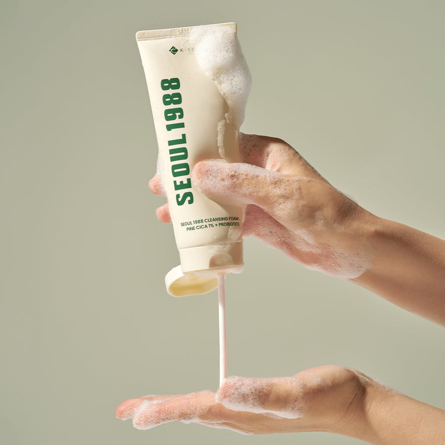 K SECRET Seoul 1988 Cleansing Foam Pine and Cica 2 skincare-kbeauty-glowtime-k secret seoul 1088 cleansing foam pine cica and probiotics