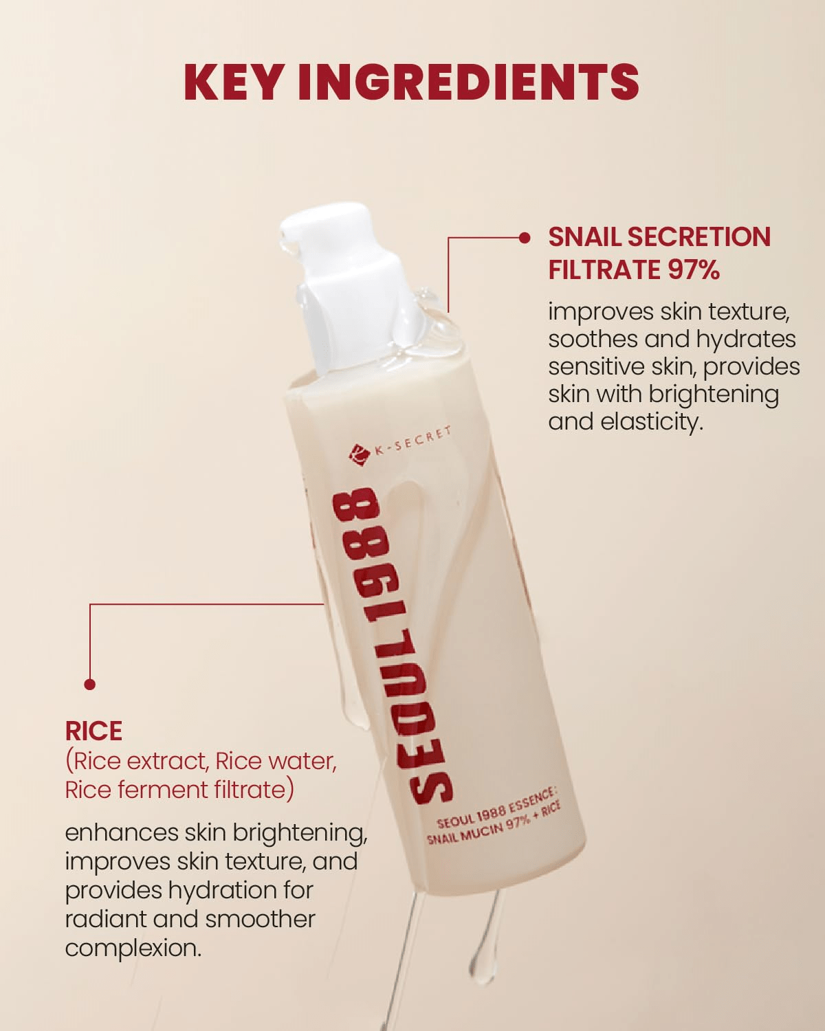 K SECRET Seoul 1988 Essence Snail Mucins 97% Rice 4 skincare-kbeauty-glowtime-k secret seoul 1988 essence snail mucin 97% + Rice