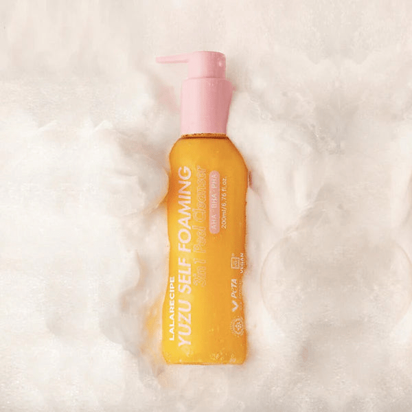 LALA RECIPE Yuzu Self Foaming 3 in 1 Peel cleanser 3