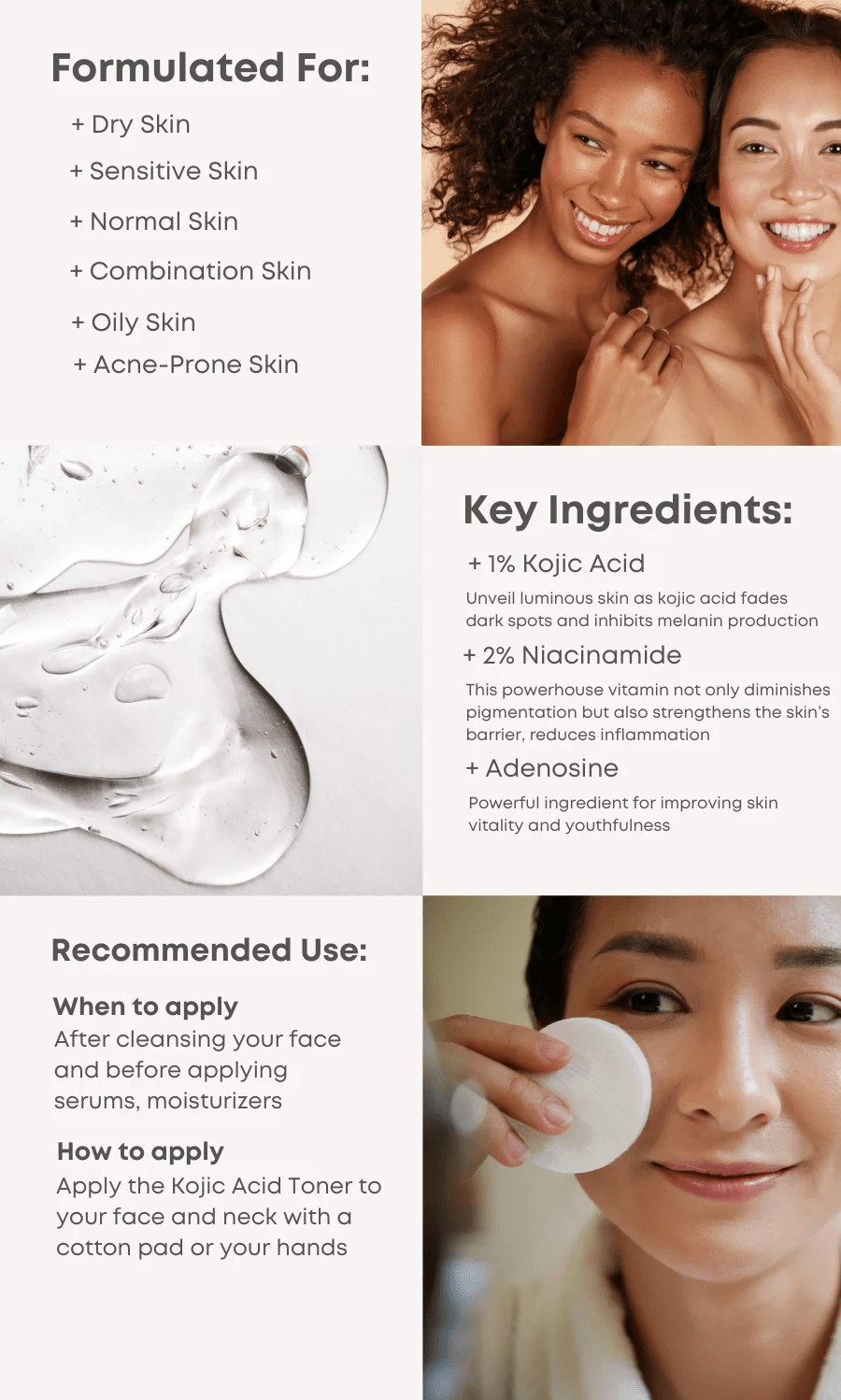 NINELESS B Boost 1% Kojic Acid Toner 8 skincare-kbeauty-glowtime nineless b boost 1% Kojic Aacid toner