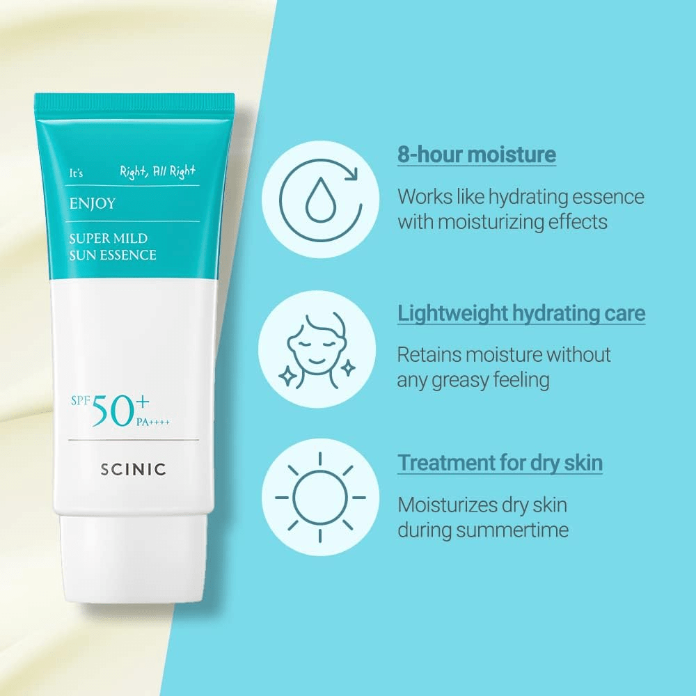 SCINIC Enjoy Super MIld Sun Essence 3 sk- scinic enjoy super mild sun essence